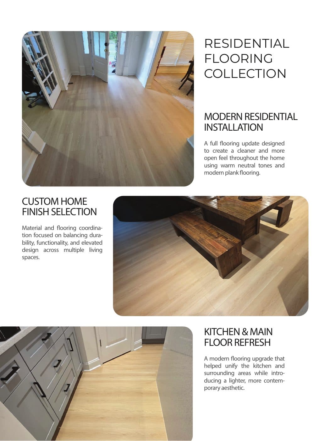 Rendered flooring portfolio image page six.